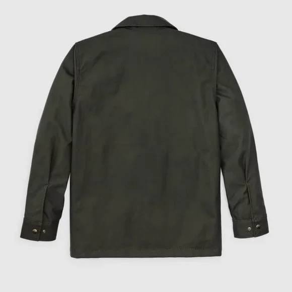 Filson Dry Tin Cloth Jac Shirt Otter Green Mens Jacket New! - Picture 4 of 6